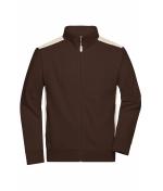 Unisexe Sweat-shirt veste workwear - COLOR - Marron/pierre 8544