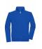 Unisexe Sweat-shirt veste workwear - COLOR - Royal/blanc 8544