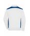 Homme Sweat-shirt veste workwear homme - COLOR - Blanc/royal 8544