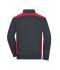 Homme Sweat-shirt veste workwear homme - COLOR - Carbone/rouge 8544