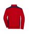 Homme Sweat-shirt veste workwear homme - COLOR - Rouge/marine 8544