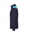 Unisex Workwear Sweat Jacket - COLOR - Navy/turquoise 8544