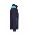 Unisex Workwear Sweat Jacket - COLOR - Navy/turquoise 8544