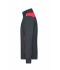 Unisex Workwear Sweat Jacket - COLOR - Carbon/rood 8544