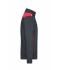 Unisex Workwear Sweat Jacket - COLOR - Carbon/rood 8544