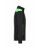 Unisex Workwear Sweat Jacket - COLOR - Zwart/lime 8544