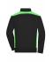Unisex Workwear Sweat Jacket - COLOR - Zwart/lime 8544