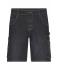 Unisexe Bermuda jeans de travail stretch Noir-denim 10523