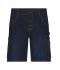 Unisex Workwear Stretch-Bermuda-Jeans Blue-denim 10523