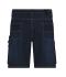 Unisex Workwear Stretch-Bermuda-Jeans Blauw-denim 10523