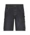 Unisex Workwear Stretch-Bermuda-Jeans Zwart-denim 10523