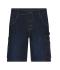 Unisex Workwear Stretch-Bermuda-Jeans Blauw-denim 10523