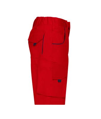 Unisexe Bermuda workwear - COLOR - Rouge/marine 8545