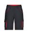 Unisex Workwear Bermudas - COLOR - Carbon/rood 8545