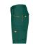 Unisex Workwear Bermudas - COLOR - Dongergroen/oranje 8545
