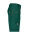 Unisex Workwear Bermudas - COLOR - Dongergroen/oranje 8545