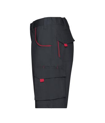 Unisex Workwear Bermudas - COLOR - Carbon/rood 8545