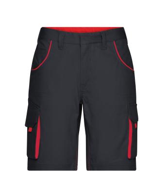 Unisex Workwear Bermudas - COLOR - Carbon/rood 8545