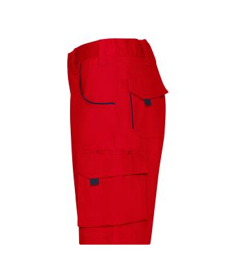 Unisex Workwear Bermudas - COLOR - Rood/navy 8545