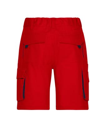 Unisex Workwear Bermudas - COLOR - Rood/navy 8545