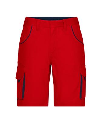 Unisex Workwear Bermudas - COLOR - Rood/navy 8545