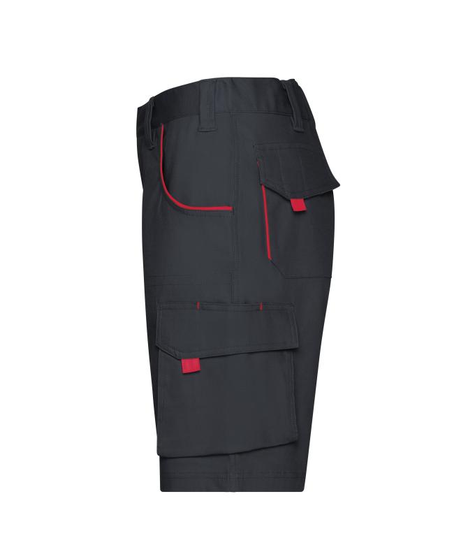 Unisex Workwear Bermudas - COLOR - Carbon/red 8545