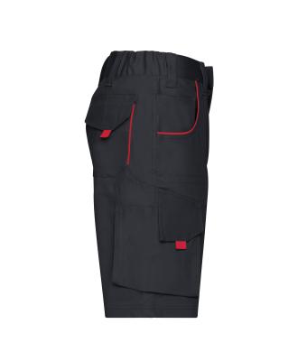 Unisex Workwear Bermudas - COLOR - Carbon/red 8545