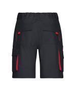 Unisex Workwear Bermudas - COLOR - Carbon/red 8545