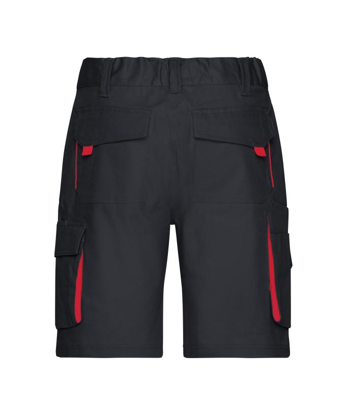 Unisex Workwear Bermudas - COLOR - Carbon/red 8545