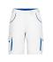 Unisex Workwear Bermudas - COLOR - White/royal 8545