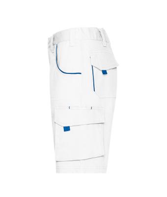 Unisex Workwear Bermudas - COLOR - Wit/royal 8545