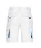 Unisex Workwear Bermudas - COLOR - Wit/royal 8545
