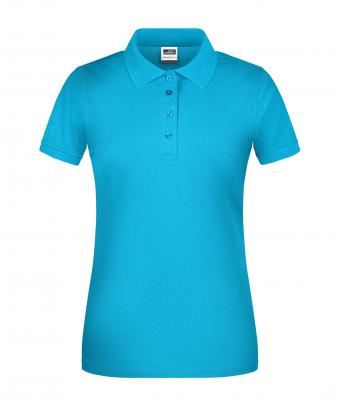 Femme Polo de travail BIO femmes   OCS Blended Turquoise 8681