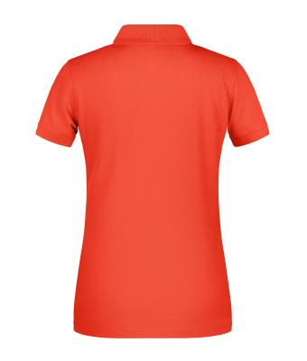 Femme Polo de travail BIO femmes   OCS Blended Orange-épicé 8681