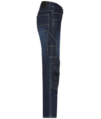 Unisex Workwear Stretch-Jeans Blauw-denim 8715