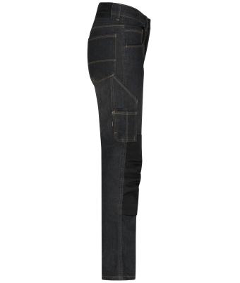 Unisex Workwear Stretch-Jeans Zwart-denim 8715