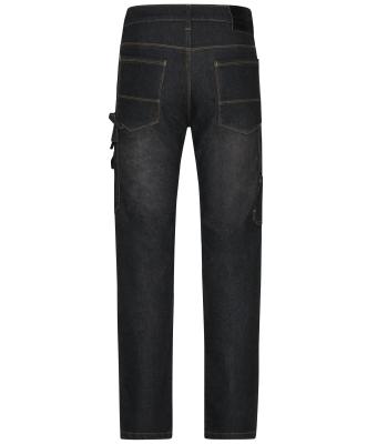 Unisex Workwear Stretch-Jeans Zwart-denim 8715