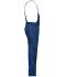 Unisex Workwear Pants with Bib - SOLID - Donkerroyal 8719