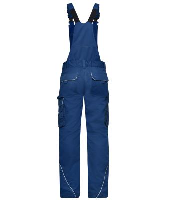 Unisex Workwear Pants with Bib - SOLID - Donkerroyal 8719