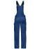 Unisex Workwear Pants with Bib - SOLID - Donkerroyal 8719