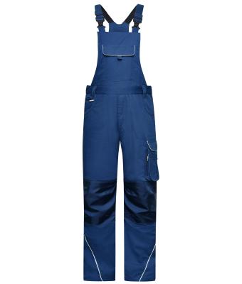 Unisex Workwear Pants with Bib - SOLID - Donkerroyal 8719