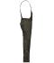 Unisex Workwear Pants with Bib - SOLID - Olijf 8719