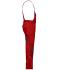 Unisex Workwear Pants with Bib - SOLID - Rood 8719