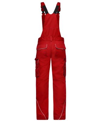 Unisex Workwear Pants with Bib - SOLID - Rood 8719