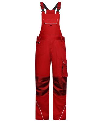 Unisex Workwear Pants with Bib - SOLID - Rood 8719