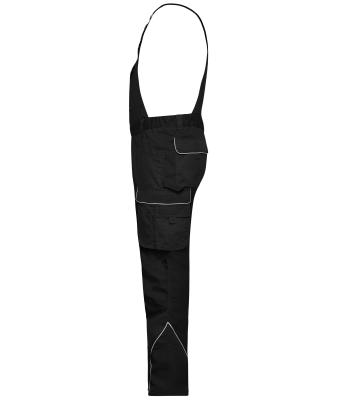 Unisex Workwear Pants with Bib - SOLID - Zwart 8719