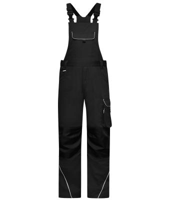 Unisex Workwear Pants with Bib - SOLID - Zwart 8719