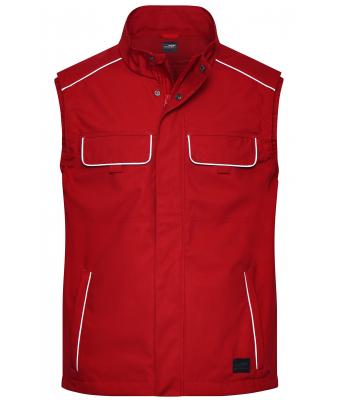 Unisex Workwear Softshell Light Vest - SOLID - Red 8721