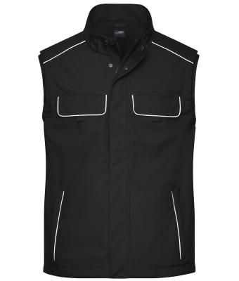 Unisex Workwear Softshell Light Vest - SOLID - Black 8721