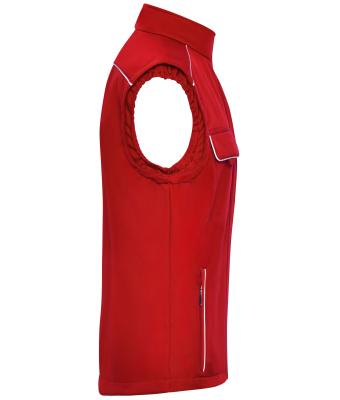 Unisexe Bodywarmer de travail Softshell - SOLID - Rouge 8723